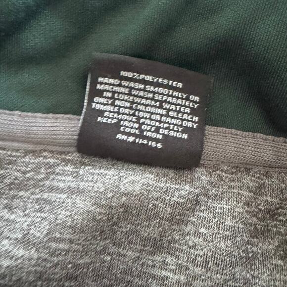 Colosseum Mens XXL Gray Green Full Zip MSU Michigan State Spartans Jacket - Picture 6 of 7